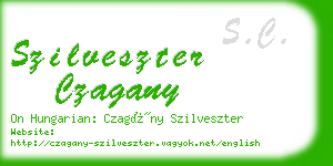 szilveszter czagany business card